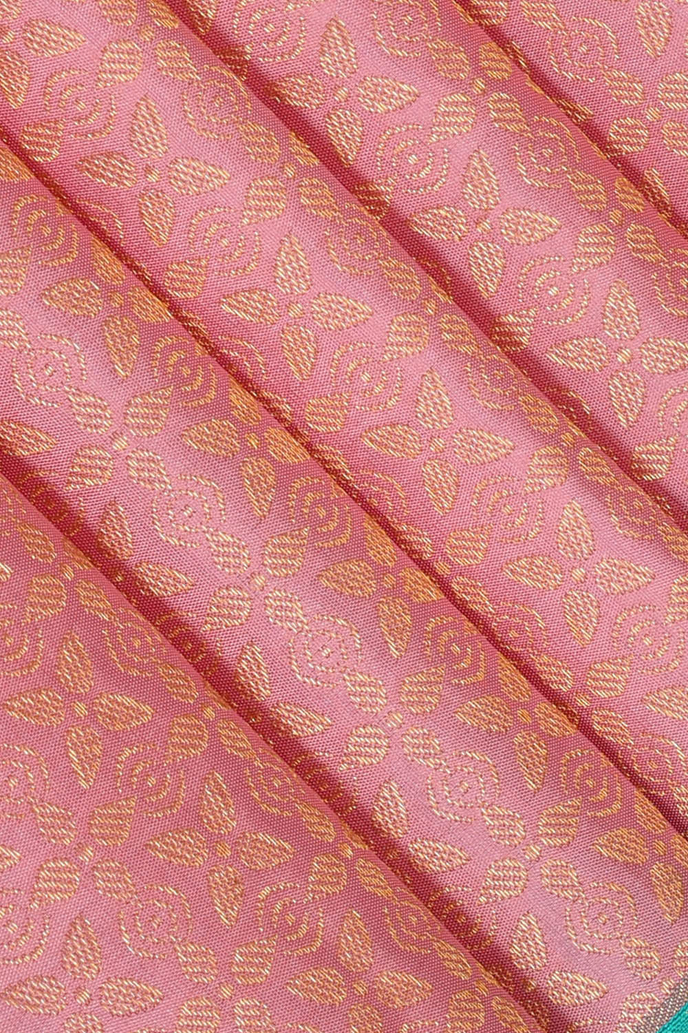 Image of Kanchipattu Pink Brocade Saree